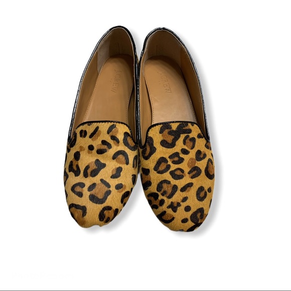 J. Crew Shoes - J Crew Faux Fur Cheetah Flats Size 7 EUC